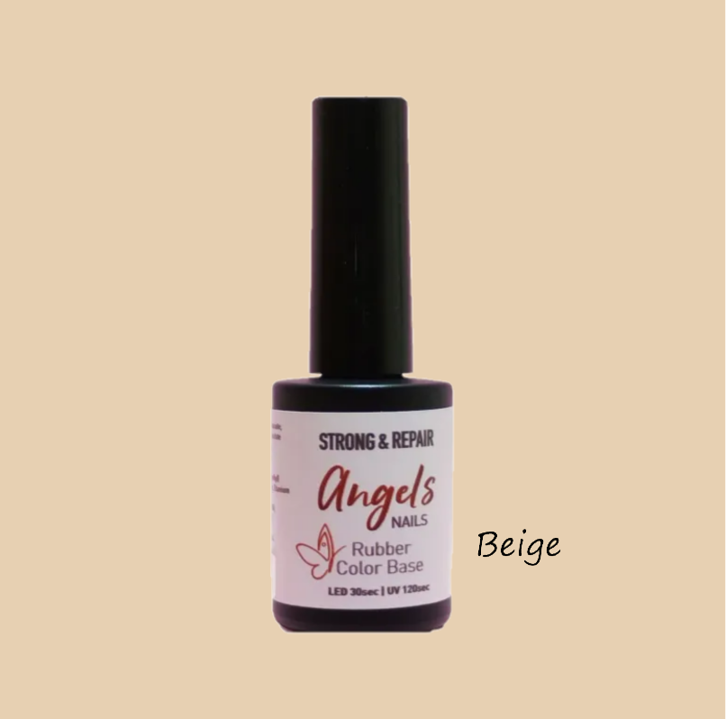 Rubber Base Strong & Repair 15ml Color: Beige (no more lifting)- Self-leveling Rubber Base Beige 15ml