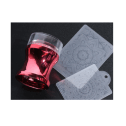 Silicone Nail Stamper and Nail Stamping Plates 2pcs