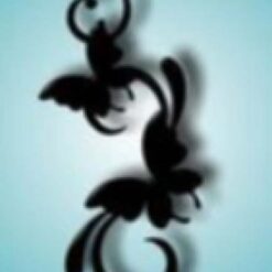 Airbrush Stencil self-adhesive / design x 12 times (different sizes)- Reusable