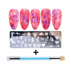 Double Sided Silicone Stamper with stamp image & Ombre Sponge