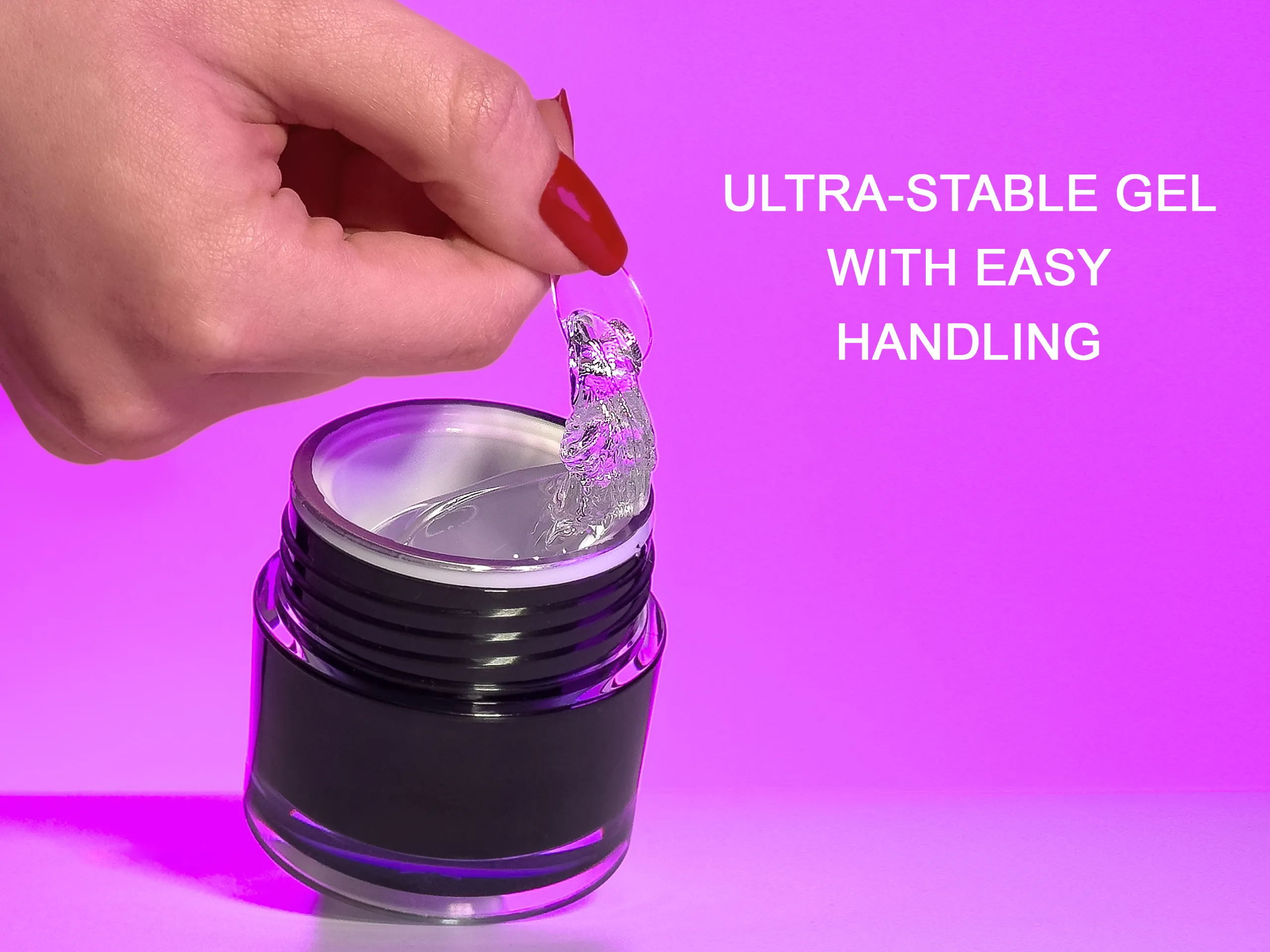 3D Glue Gel Clear 10gr / 3D Nail Art & Press On Tips / Non-Sticky / Vegan & Cruelty free / TPO & HEMA FREE 3D Glue Gel Clear 10gr / 3D Nail Art & Press On Tips / Non-Sticky / Vegan & Cruelty free / TPO & HEMA FREE - Image 2