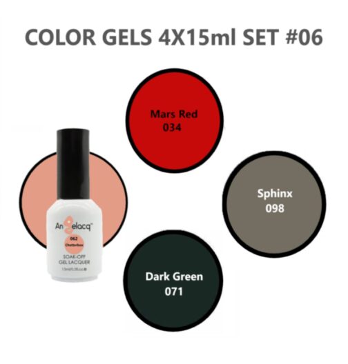 Color Gels 4pcs X 15ml Set #06