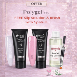 Bright White & Glimmer Pink