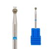 Ceramic Nail Drill Bit Barrel με επίπεδη κορυφή Μπλε – Grit: Μ (μέτρια) 3/32″ 1pc Diamond bit ball 3mm