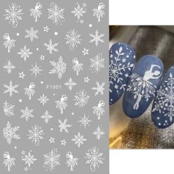 Chrismas Sticker F-1001 silver